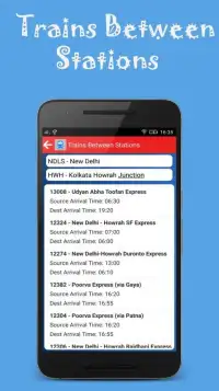 Indian Rail Offline Time Table Screen Shot 6