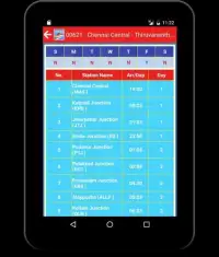 Indian Rail Offline Time Table Screen Shot 1