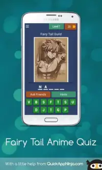 Fairy Tail Anime Quiz Screen Shot 0