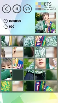 BTS Sliding Puzzle Screen Shot 0