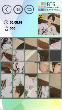 BTS Sliding Puzzle Screen Shot 1