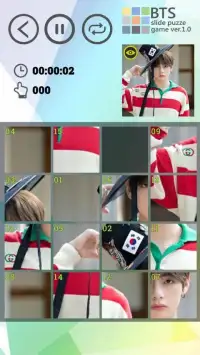 BTS Sliding Puzzle Screen Shot 2