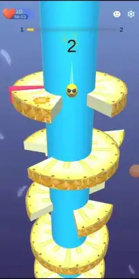 Pineapple Spiral Ball Jump : Helix Crush Screen Shot 0