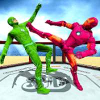 Superhero Ring Iron Robot Wrestling Immortal Fight