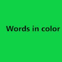 Words in color