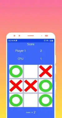 Tic Tac Toe - Play with friend and CPU Screen Shot 0