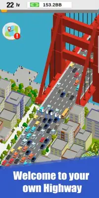 Idle Highway Toll - Car Clicker Game Screen Shot 10