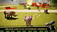 Angry Lion Animal simulator Battle Screen Shot 0