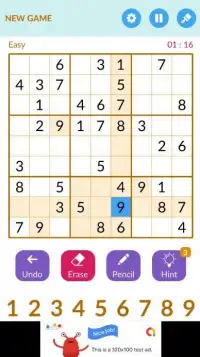 Ultimate Sudoku - Top Brain Game Screen Shot 1
