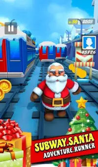 Subway Santa Adventure – Subway Runner Game 2019 Screen Shot 0