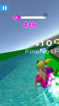 Water Park Race Roller Rush IO Screen Shot 4