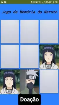 Jogo da Memória do Naruto Screen Shot 1