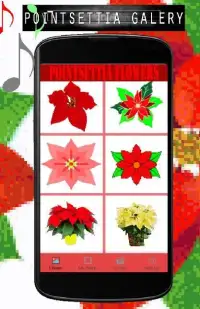 Pointsettia Flowers Color By Number-Pixel Art Screen Shot 2