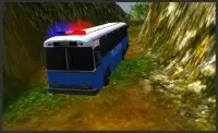 Police Bus Mountain Driving Screen Shot 0