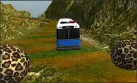 Police Bus Mountain Driving Screen Shot 2
