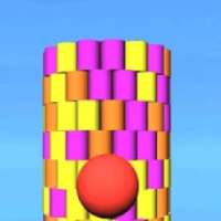 Color Ball Stack Ball 3D : Hit & Knock the Cans