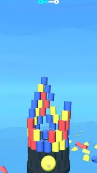 Color Ball Stack Ball 3D : Hit & Knock the Cans Screen Shot 3