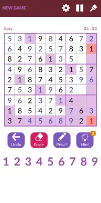 Free Classic Sudoku Puzzles Screen Shot 1