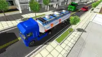 Big Oil Tanker Truck US Oil Tanker Driving Sim Screen Shot 3