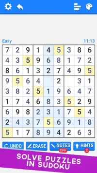 Sudoku Classic - Free Puzzle Number Games Screen Shot 2
