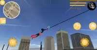 Superhero Stickman Rope Hero Vegas City Gangster Screen Shot 2