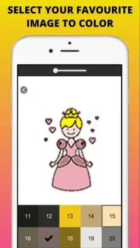 Princess Color by Number - Princess Pixel Art Screen Shot 0