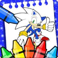 coloring Sonic