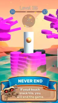The Stack Tower : Ball Fall game 3d stick blocks ☄ Screen Shot 0