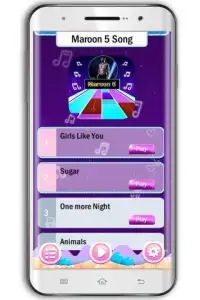 Maroon 5 Song for Piano Tiles Game Screen Shot 3