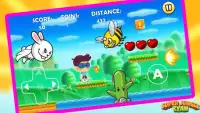 Super Jungle Zyan Adventures: 2D Run Dash Game Screen Shot 0