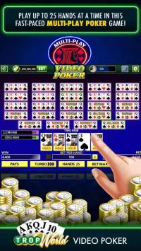 TropWorld Video Poker | Free Video Poker Screen Shot 2