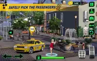 टैक्सी कार ड्राइविंग सिम्युलेटर आधुनिक टैक्सी गेम Screen Shot 2