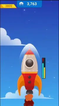 Idle Rocket Sky : Tap Tap Jump Screen Shot 2