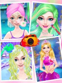 Mermaid Princess Fashion Doll Makeup Salon Screen Shot 0