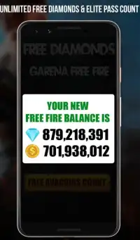 Free Diamonds & Elite Pass Calc For Free Fire-2019 Screen Shot 1