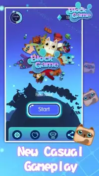 Slides Block Puzzle: Cats Match Game Screen Shot 9