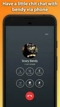 chat and video call simulator with bendy's Screen Shot 0