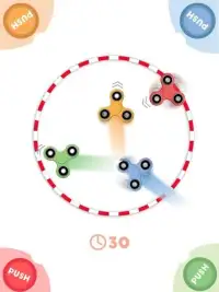 Hand Spinner : 4 खिलाड़ी खेल Screen Shot 1