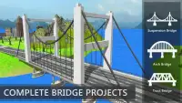 Bridge Building Sim: Riverside Construction Games Screen Shot 8