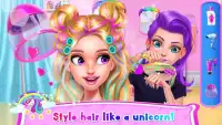 Rainbow Unicorn Hair Salon Screen Shot 5