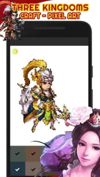 Three Kingdoms Craft Pixel Art - Color By Number Screen Shot 0