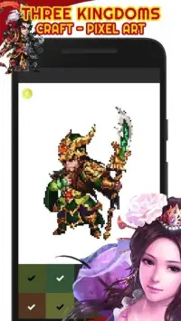 Three Kingdoms Craft Pixel Art - Color By Number Screen Shot 2