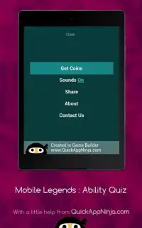 Mobile Legends : Ability Quiz Screen Shot 0