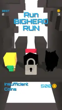 Run Bighead Run - Pixel Run,BlockyRun,ShortyBoyRun Screen Shot 1