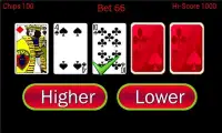 Higher or Lower card game Screen Shot 6