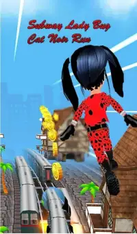 Subway Lady Bug Run Free Game Screen Shot 0