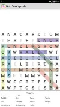 Word Search Puzzle : Search in Word Screen Shot 3