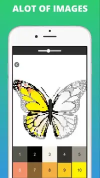 Butterfly Pixel Art - Color by Number Screen Shot 0
