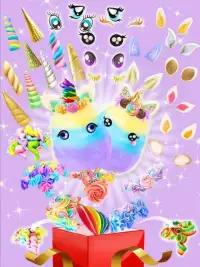 Unicorn Cotton Candy Maker - Rainbow Carnival Screen Shot 0