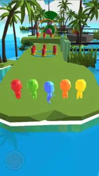 Fun Run Aqua Race 3D Game Screen Shot 1